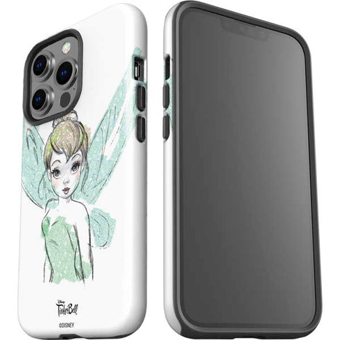 Disney Tinker Bell Watercolor Fairy Art iPhone 15 Pro Impact Case